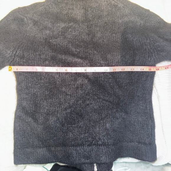 Vintage Angora Rabbit Hair Black Zip Up Jacket French Connection Size Medium - Picture 9 of 15